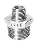 1" x 3/4" Formindsket brystnippel AISI 316