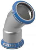 Geberit Mapress rustfri b�jning - 12 mm - 45� - Muffe/muffe