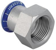 Geberit Mapress rustfri overgang - 12 mm x 3/8" muffe