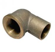 Loddevinkel 90 grader 1 x 22mm med 2 muffer"
