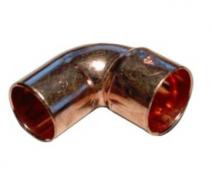 Loddevinkel 22mm 90grader med muffe og nippel.