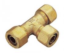 Pex kompressions t-stykke - 18 mm