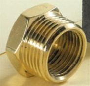 Messing nippelmuffe 1 1/2-3/4