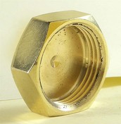 Slutmuffe 1 1/4 Messing