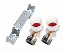 Roth QuickBox-red til mur, 15 mm indstik, dobbelt. R�dgods