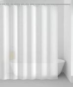Hefe badekarsforhng - 180 x 180 cm - Hvid