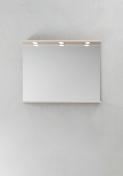 Hafa Store spejl 900 m/LED-profil - Askstruktur