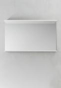 Hafa Store spejl 1200 m/LED-profil og hylde - Hvid