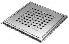 Purus Chess ramme/rist 150X150mm - Rustfrit stål