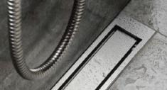 Unidrain Highline ramme - Poleret stål - 900/10 mm