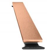 Unidrain Highline panel - Børstet kobber - 800 mm