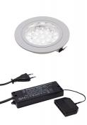 Hafa LED spot krom 55mm m/ komplet transformator