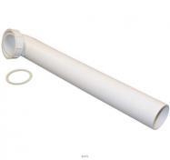 Outlet - Geberit bøjning med 11/2" omløber i 40mm hvid plast