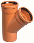 Kloark grenrør 110 x 110 - 45 grader Kloark grenrør 110 x 110 - 45 grader