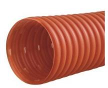 Wavin 60/50 mm PVC-drnrr med 1,5 x 5 mm slids - 50 m - Brun