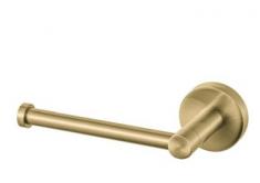 Kosmos papirholder - Lige model - B&oslash;rstet messing