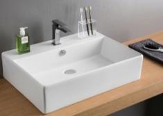 Lavabo Boxo 1015 Slim 65 håndvask t/væg eller bord - 1 hanehul