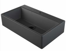 Outlet - Lavabo Boxo 1080 SLIM 50 hndvask t/vg eller bord - 1 hanehul - Mat sort