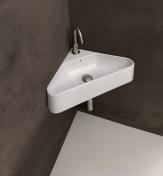 Lavabo Axa Corner 56 håndvask t/væg eller bord - 1 hanehul