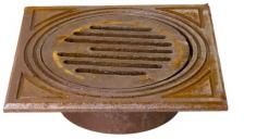 Jemi 160 mm rørbrøndkarm med rist, firkantet, 1,5 t, GG