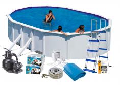 Swim & Fun Pool Basic 120 730x375 cm Hvid