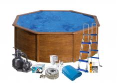 Swim & Fun Pool Basic 120 Ø350 cm Brun