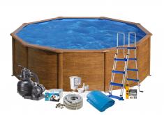 Swim & Fun Pool Basic 120 Ø460 cm Brun