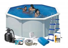 Swim & Fun Pool Basic 132 350 cm Hvid