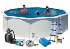 Swim & Fun Pool Basic 132 Ø460 cm Hvid