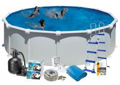 Swim & Fun Pool Basic 132 550 cm Hvid