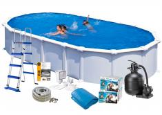 Swim & Fun Pool Basic 132 915x470 cm Hvid