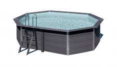 Swim & Fun Fuld komposit pool oval 5,24 x 3,86 x 1,24m