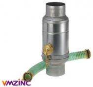 VMZINC regnvandssamler m/kobling og slange - 76 mm