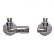 Kriss Corner Rum Plus ventils�t m/rumtermostat - Venstre - Krom