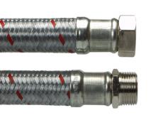 Kedelslange 1" x 500 mm nippel+omløber 10 bar