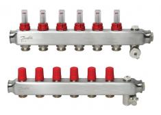 Danfoss SSM manifoldsæt 1" med flowmetre - 6+6
