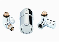 Danfoss RAX ventilsæt - Krom - Venstre