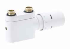 Danfoss ventilsæt Lige VHX-Duo inklusiv RAX termostat hvid
