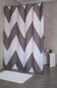 RIDDER Tekstil badeforhng  180 x 200 cm -  Pico gr/hvid