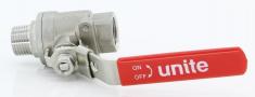 Unite Kuglehane syrefast rustfrit stål Muffe/Nippel 1/4"