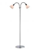 Nordlux Ray dobbelt gulvlampe - Opal/krom