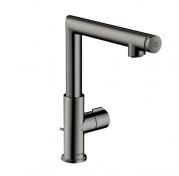 AXOR Uno Select 220 hndvaskarmatur m/bundventil - Poleret sort krom