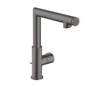 AXOR Uno Select 220 hndvaskarmatur m/bundventil - Brstet sort krom