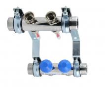 Watts manifold 1" med flowmeter 2 kredse