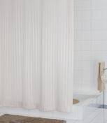 RIDDER Tekstilforhng - 180 x 200 cm - Hvid satin