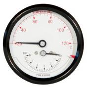 Termomanometer 0-6 bar 20-120°