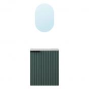 Nortiq Verona 40 One-box møbelsæt m/låge og spejl - Støvet grøn