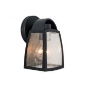 Lutec Tradition Kelsey udendrslampe til vg m/regnglas - Lille - Mat sort