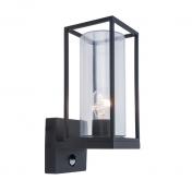Lutec Tradition Flair 1 udendrslampe til vg m/sensor - Mat sort