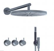 Vola 5471-061 Komplet brusesystem til indbygning - Mat sort